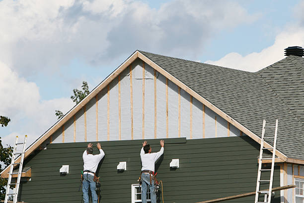 Professional Siding Contractor technician working in Venus, PA